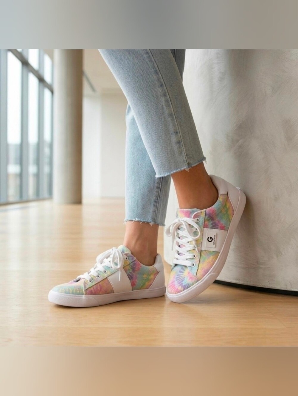 G by Guess Tie Dye Canvas Fashion Sneakers Women's Size 10